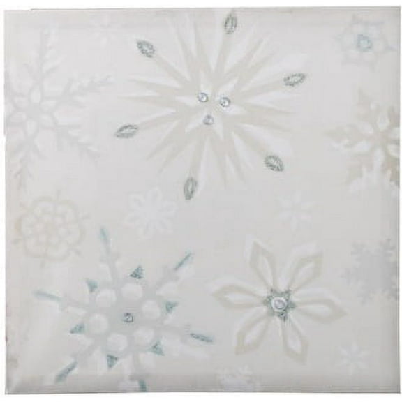 Christmas Morning Assorted Snowflake Style White Christmas Wall Art Panel