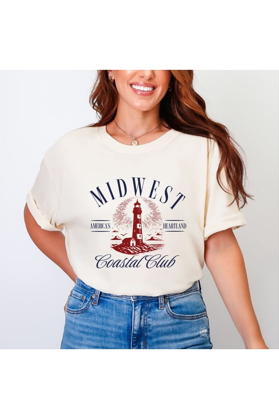 Midwest Coastal Club - Women's Garment Dyed Tee