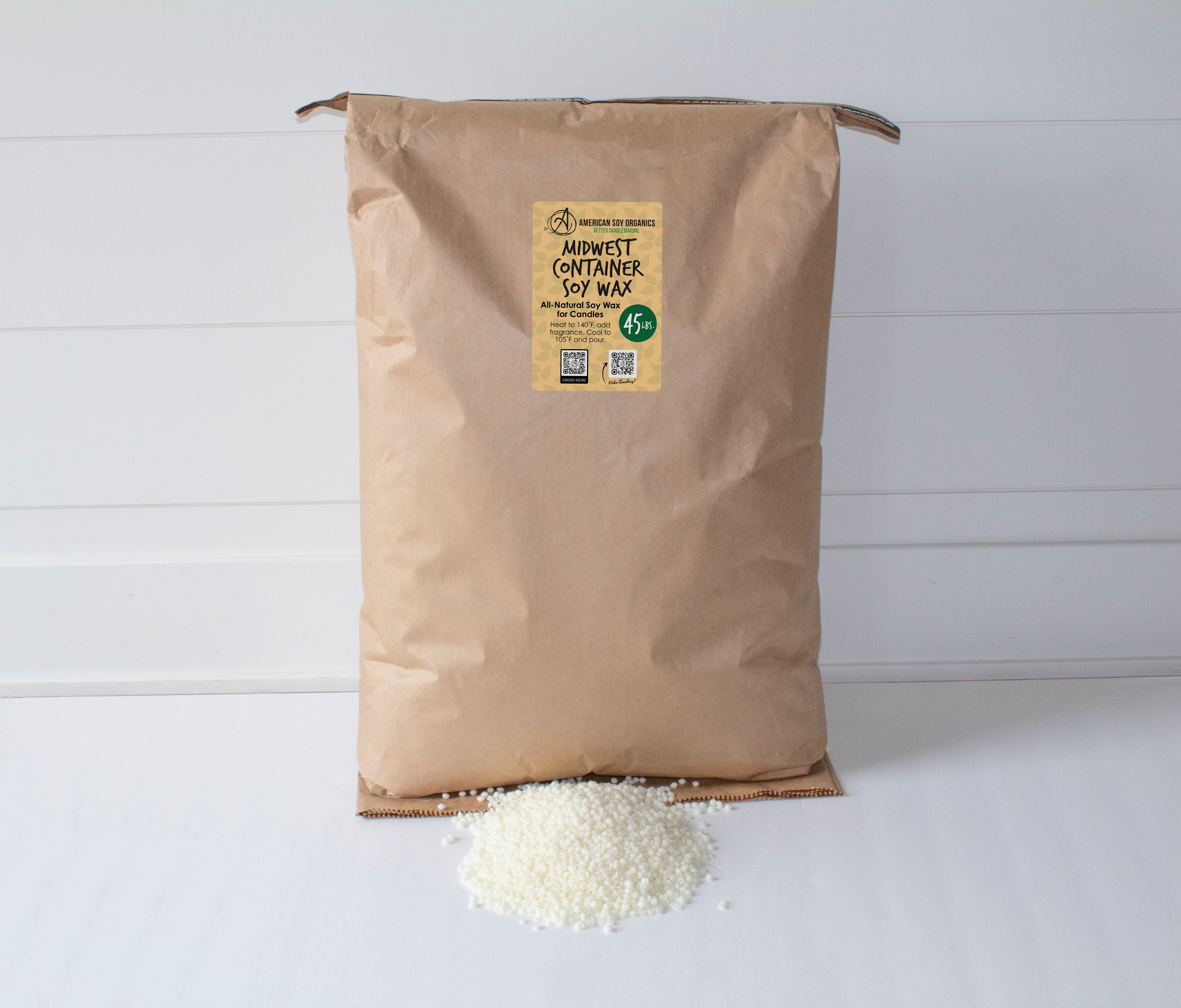 American Soy Organics - 100% Midwest Soy Container Wax Beads for Candle  Making, 10 lb Bag 10 pound bag