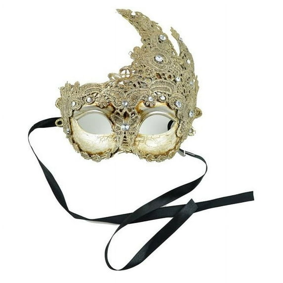 Midwest Design Imports 48080 Silver Mask with Macram & Diamonds