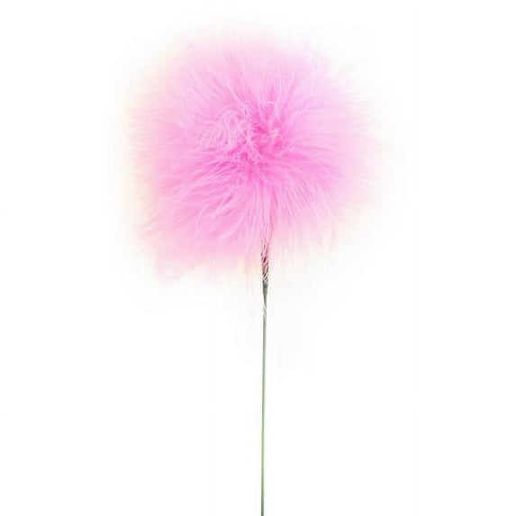 Midwest Design Imports 49009 Fluffy Feather Floral Pick, 19 in. - Carnation Pink - 4 Piece