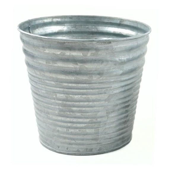 Midwest Design Imports 50260 Galvanized Tin Container