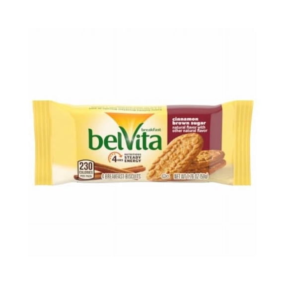 Midwest Distribution 129114 1.76 oz Mondelez Belvita Cinnamon & Brown Sugar Biscuit - Pack of 8