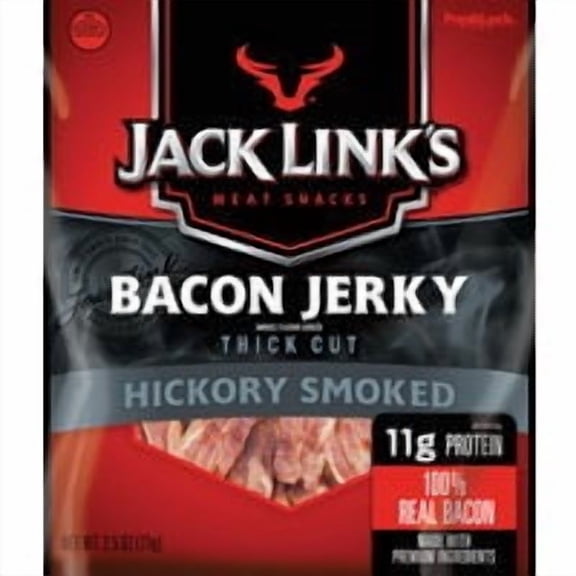 Midwest Distribution Jack Link's Hickory Smoked Bacon Jerky - Pack of 8 Jobsite Supply Pack