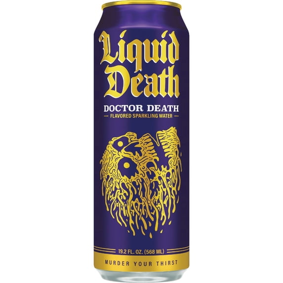Midwest Distribution Liquid Death Doctor Death 100% Sparkling Mountain Water - Single Pack