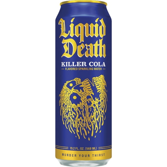 Midwest Distribution Liquid Death Killer Cola 100% Sparkling Mountain Water - Single Pack