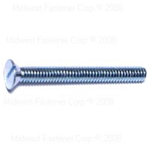 Midwest Fastener 1884 12-24 x 2 Slotted Flat Machine Screws - 100 Piece