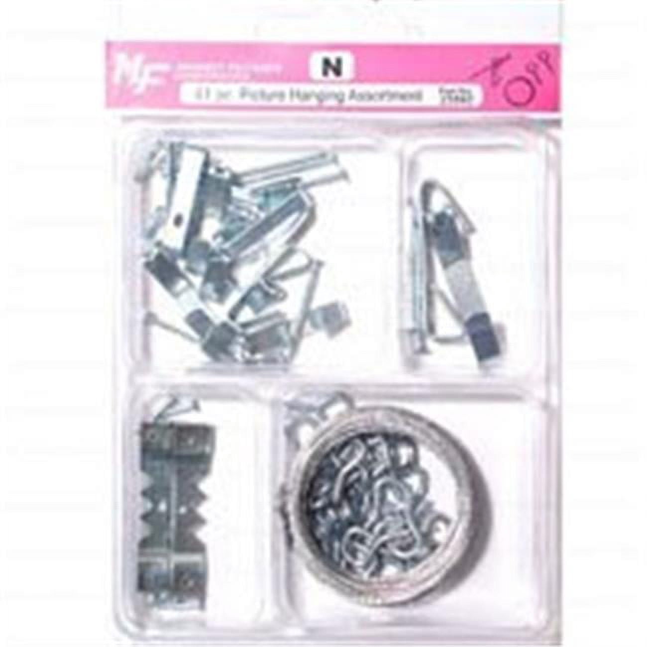 Midwest Fastener Picture Hanger Assortment Kit (14992) - Mixed Hardware For Hanging Art & Photos