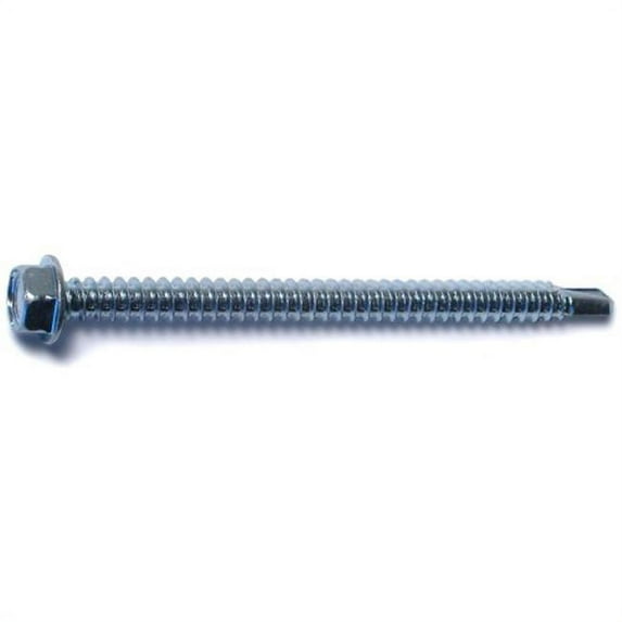 Midwest Fastener 3304 12 x 3 Hex Washer Self-Drilling Screws - 100 Piece