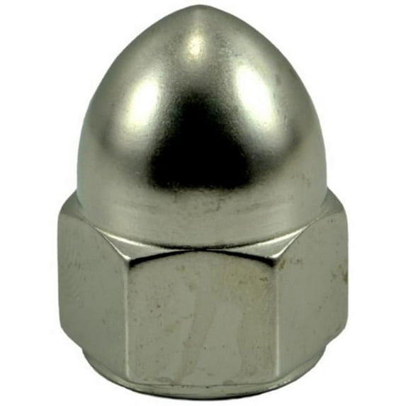 Midwest Fastener 33435 0.5-20 Polished Stainless Steel Acorn Cap Nuts - 3 Piece
