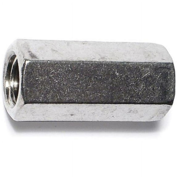 Midwest Fastener 33827 0.37-16 Stainless Coupling Nuts - 4 Piece