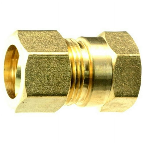 Midwest Fastener 34496 0.62OD x 0.5FIP Compression Pipe Connector - 2 Piece