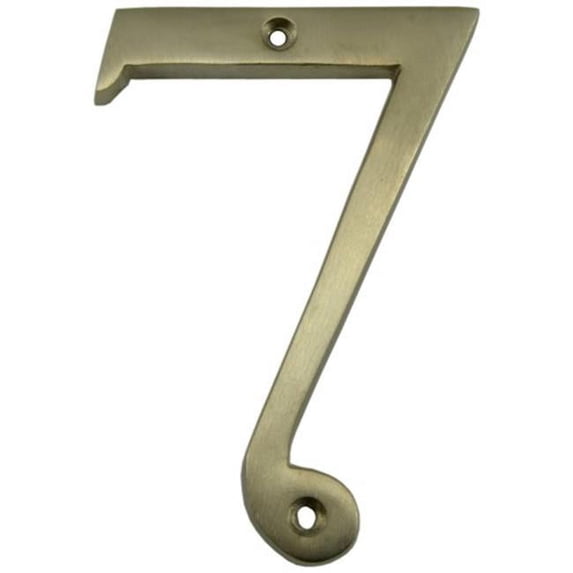 Midwest Fastener 360067 4 in. - 7 Nickel & Chrome House Numbers - 3 Piece