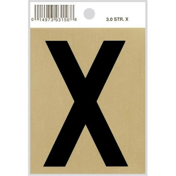 Midwest Fastener 393156 3 in. - x Straight Black & Gold Letters - 12 Piece