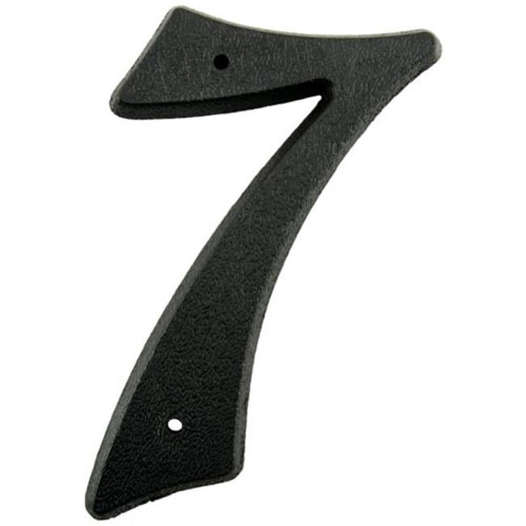 Midwest Fastener 395336 5.25 in. - 7 Black House Numbers - 25