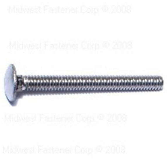 Midwest Fastener 50591 0.25-20 x 2.5 Stainless Carriage Bolts - 50 Piece