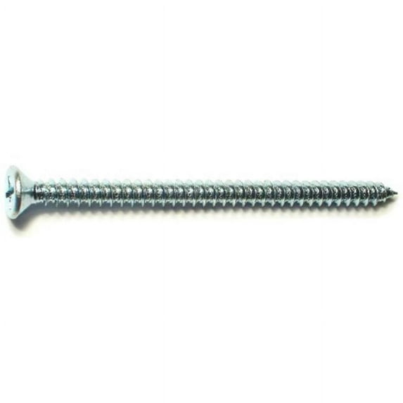 Midwest Fastener 50845 12 x 3.5 Phillips Flat Sheet Metal Screws - 100 Piece