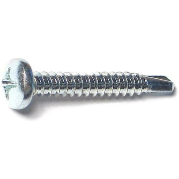 Midwest Fastener 50876 12 x 1.5 Phillips Pan Self-Drilling Screws - 100 Piece