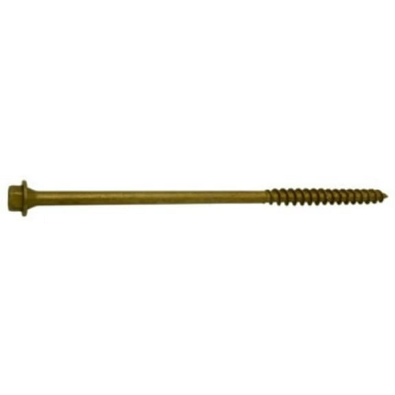 Midwest Fastener 52552 0.25 x 6 in. Saber Drive Hex Timber Screw, Tan - XL1500