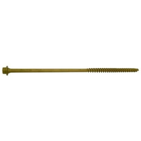 Midwest Fastener 52553 0.25 x 8 in. Star Drive Hex Timber Screw, Tan - XL1500