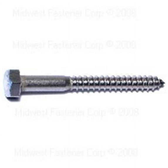 Midwest Fastener 65066 0.31 x 3 Hex Lag Screws - 5 Piece