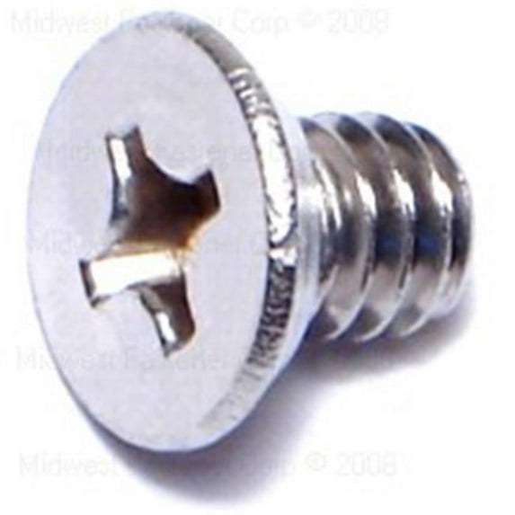 Midwest Fastener 7200 0.25-20 x 0.37 Phillips Flat Machine Screws - 100 Piece