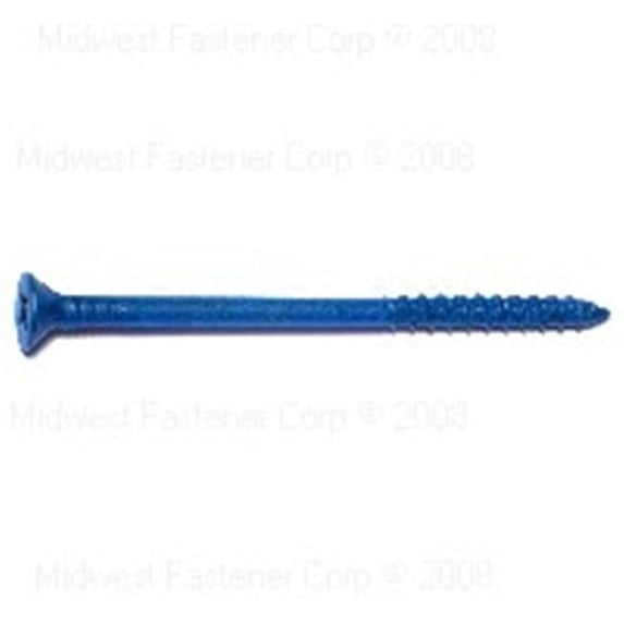 Midwest Fastener 8137 0.25 x 4 Phillips Flat Masonry Screws - 100 Piece