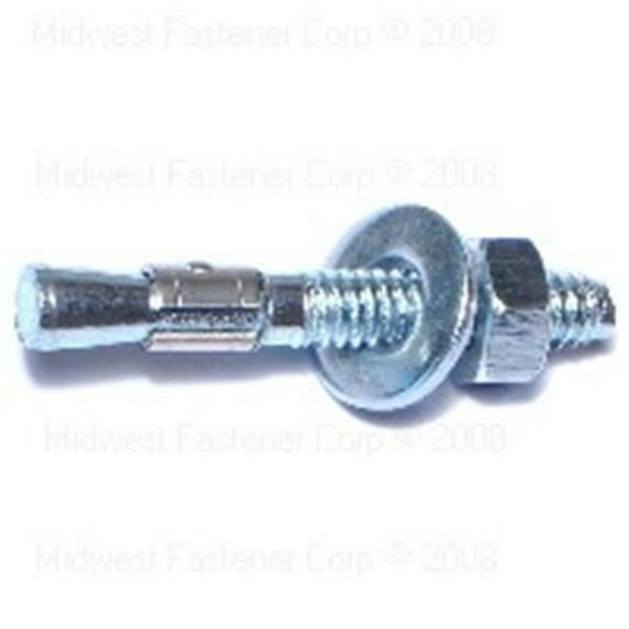 Midwest Fastener 8516 0.25 x 1.75 TruBolt Wedge Anchors - 100 Piece