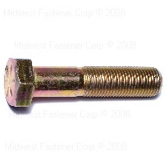 Midwest Fastener 888 0.5-20 x 2.25 Hex Cap Grade 8 Screws - 25 Piece