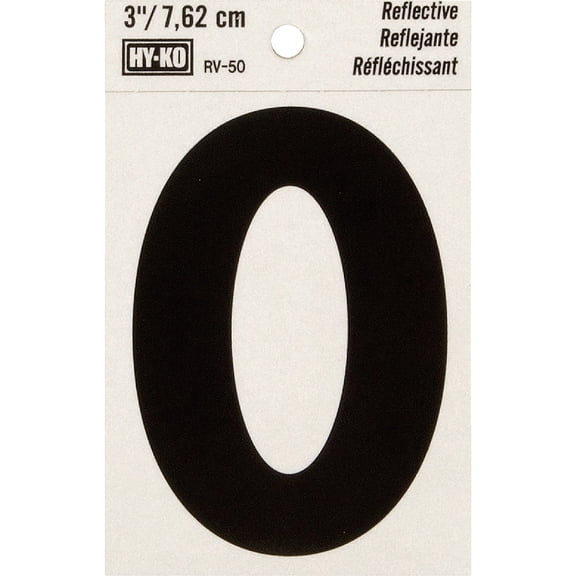 Midwest Fastener Hy-Ko Vinyl Reflective Letter O - Single Pack