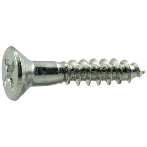 Midwest Fastener MF02567 9 x 1 Phillips Flat Wood Zinc Screws - 100 Piece