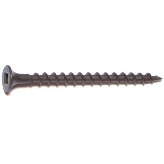 Midwest Fastener MF07723 No.1, 6 x 2 Coarse Square Drive Drywall Screws - 178 Piece