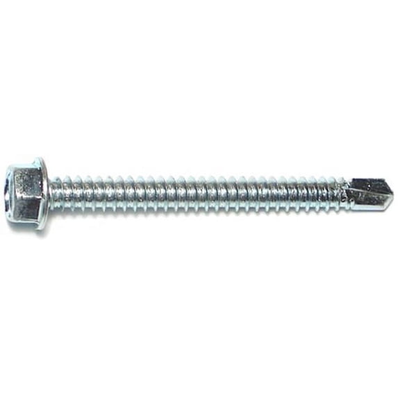 Midwest Fastener MF10485 14 x 2.5 Hex Washer Self-Drilling Screws - 20 Piece