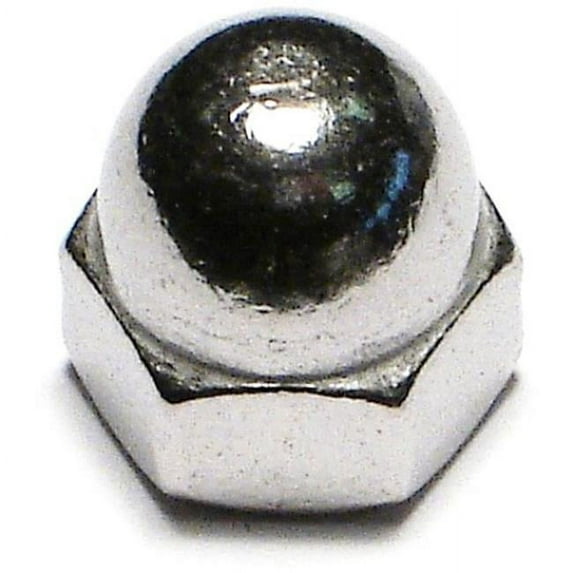 Midwest Fastener MF33802 0.25-28 Stainless Acorn Cap Nuts - 10 Piece