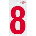 thumbnail image 1 of Midwest Fastener MF395088 3 in. - 8 Straight Red Reflective Numbers - 12 Piece, 1 of 1