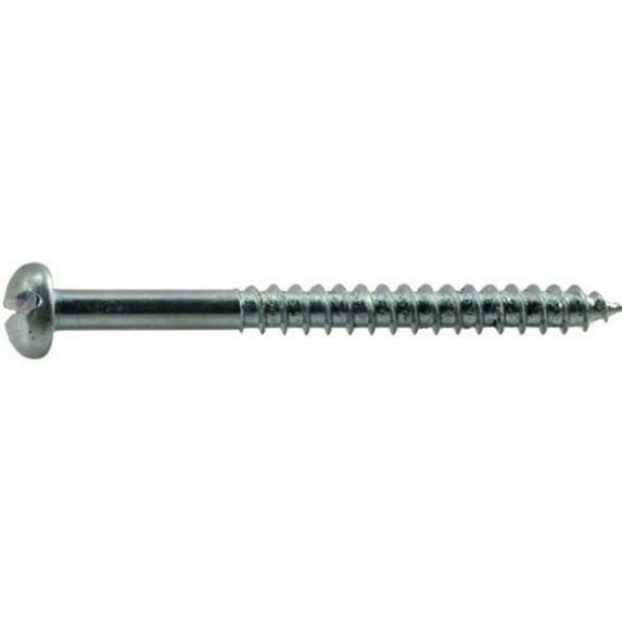 Midwest Fastener MF61025 12 x 2.5 Slotted Round Wood Screws - 12 Piece