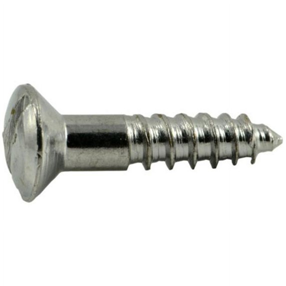 Midwest Fastener MF62193 6 x 0.62 Slotted Oval Wood Screw - 60 Piece