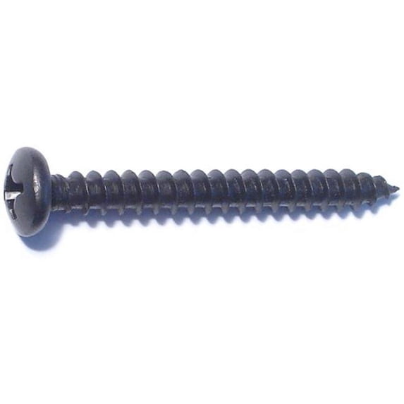 Midwest Fastener MF79425 12 x 2 Phillips Pan Sheet Metal Screw - 5 Piece