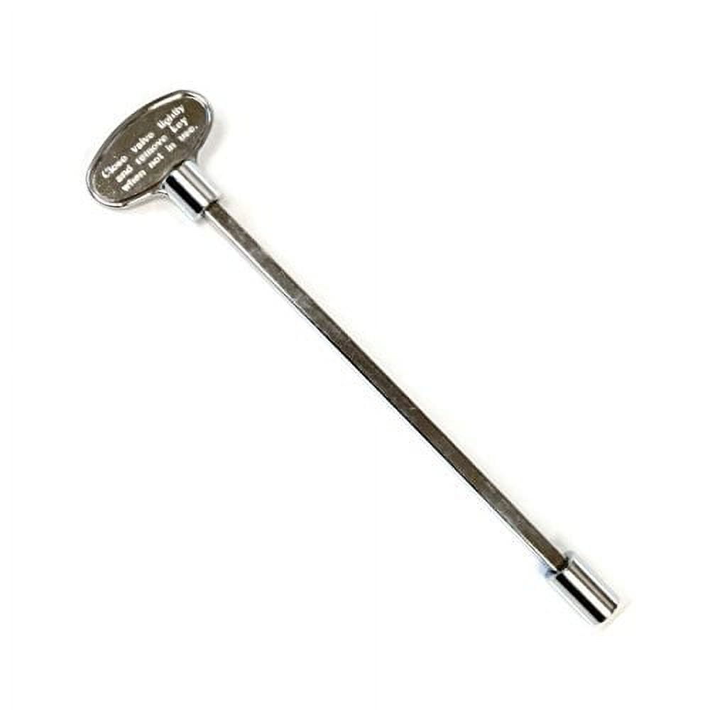 Midwest Hearth Universal Valve Key for Gas Fire Pits and Fireplaces Polished Chrome (8Inch