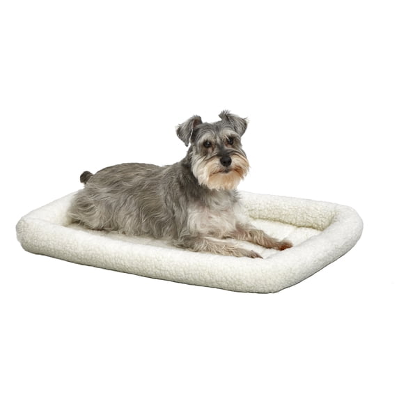 Midwest Homes For Pets / QuietTime Fleece, Filled Bolstered Bed/ Fits 30-inch Crate/ Model-40230