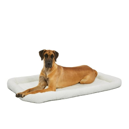 Midwest Homes For Pets / QuietTime Fleece, Filled Bolstered Bed/ Fits 54-inch Crate/ Model-40254
