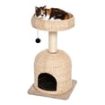 thumbnail image 1 of MidWest Homes for Pets Scout Cat Tree, Woven Rattan Cat Furniture with Sisal Scratching Posts, 1 of 2