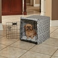thumbnail image 1 of Midwest Homes for Pets Dog Crate Cover, Privacy, Gray Geometric Pattern,  24", 1 of 8