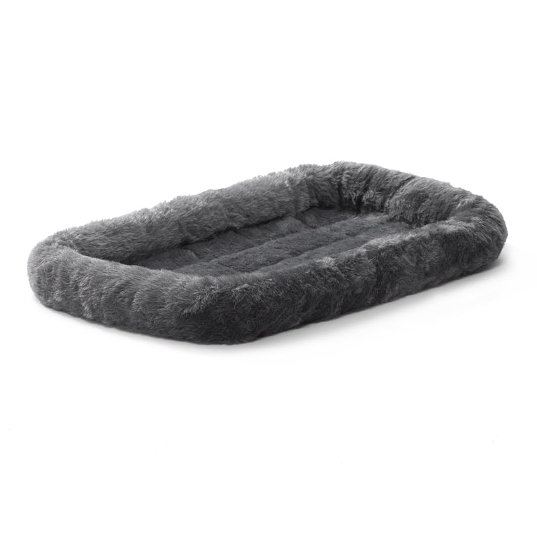 Quiet Time Bolster Dog Bed, Small Gray 22 Inch photo 1