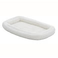 thumbnail image 1 of Midwest Homes for Pets QuietTime Double Bolster Dog Bed & Crate Mat White, 22 Inch, 1 of 4