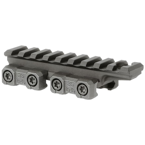Midwest Industries MK2 1913 Riser Rifle Rail Mount, 9 Slot, Black