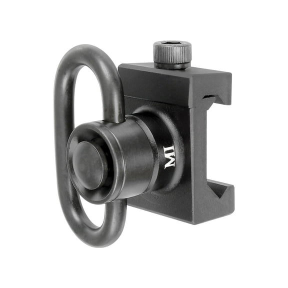 Midwest Industries Heavy Duty Quick Detach Front Sling Adapter, Black -
