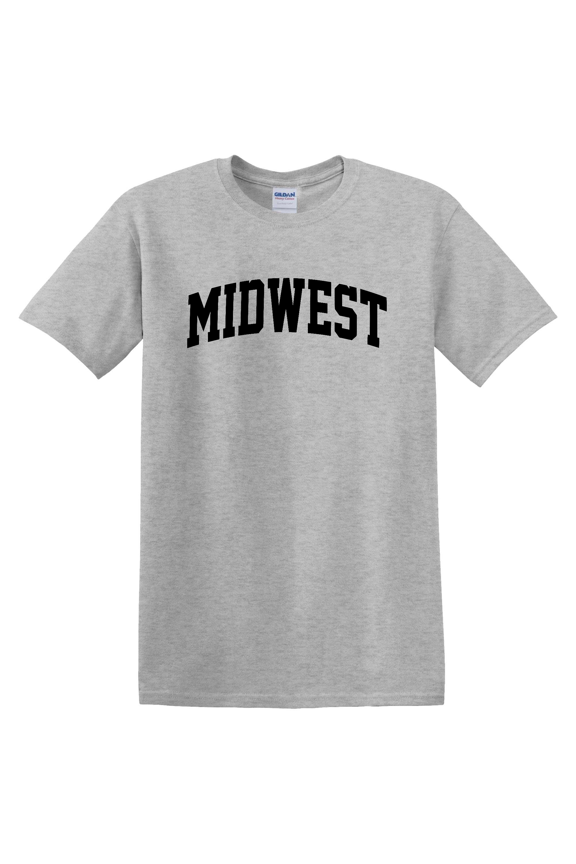 Midwest Is Best Retro Region Pride Travel Design T-Shirt