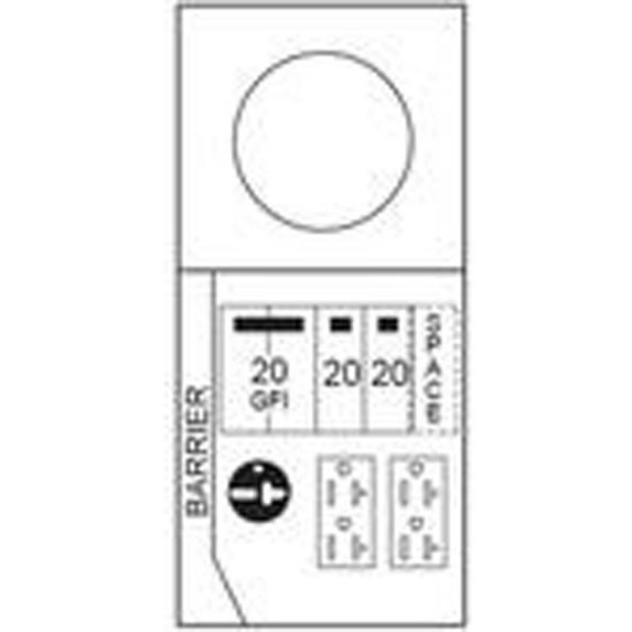 Midwest M038CB1033 100A, 1P, 120/240V, Metered Temporary Power