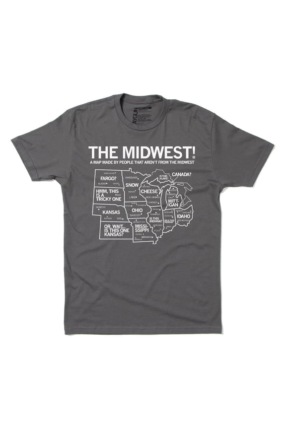 Midwest Map TShirt Trending Tee Best Gift Shirts